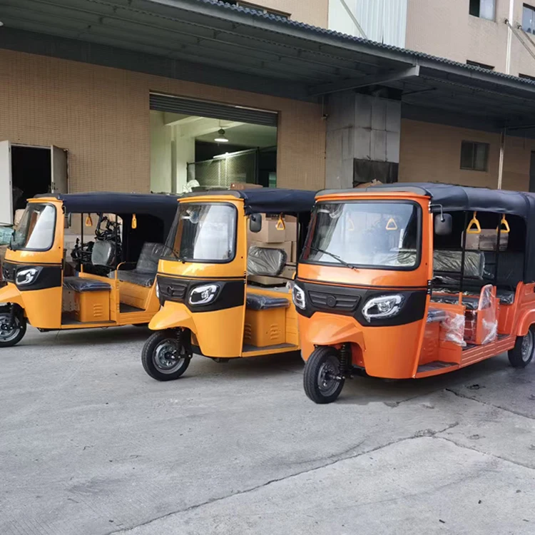 Motorized Tricycles Three Wheeler Motorcycle Auto Rickshaw Gasoline Tuk Tuk Petrol for Passenger