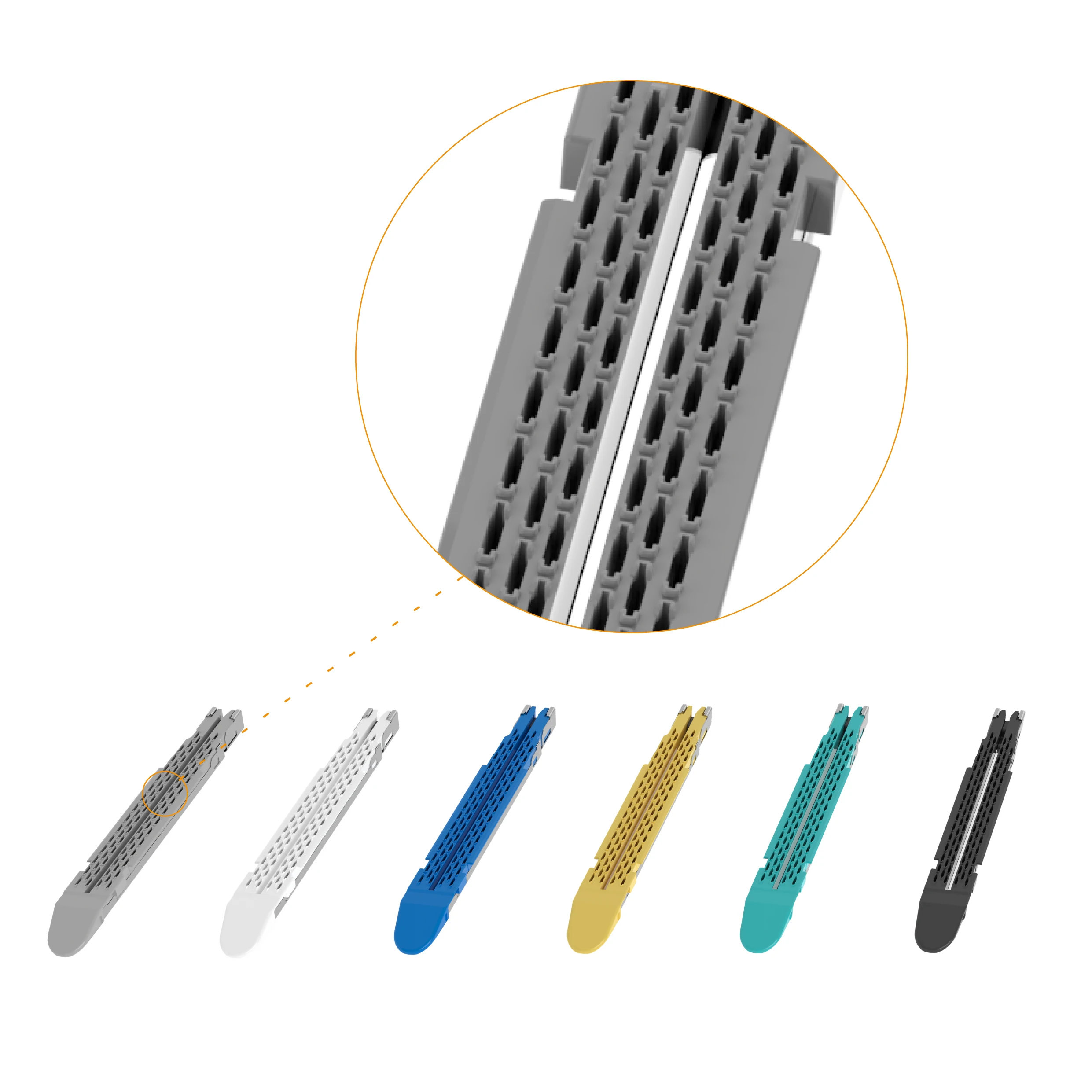 GST60mm Echelon Reload Endoscopic linear cutter Stapler For Bariatric Surgery  Disposible