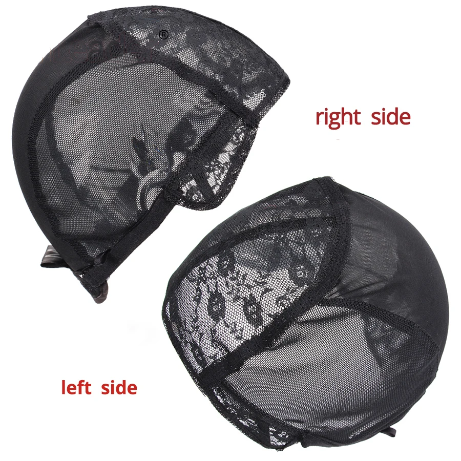 Leeons Professional Brand Design Double Lace Full Lace Wig Cap with Adjustable Strap