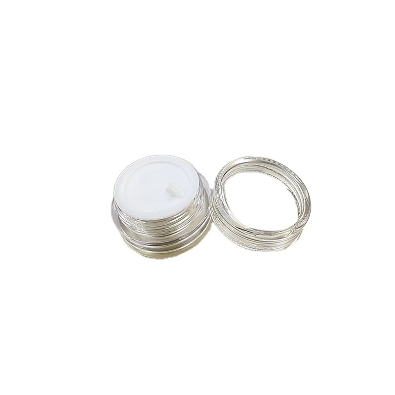 plastic cream jar /loose powder box /clear plastic cosmetics case with lid 2 ml