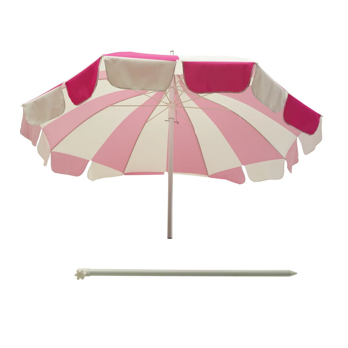 Manufacturer price heavy duty pagoda beach umbrella sand anchor custom sun beach umbrella with logo printing