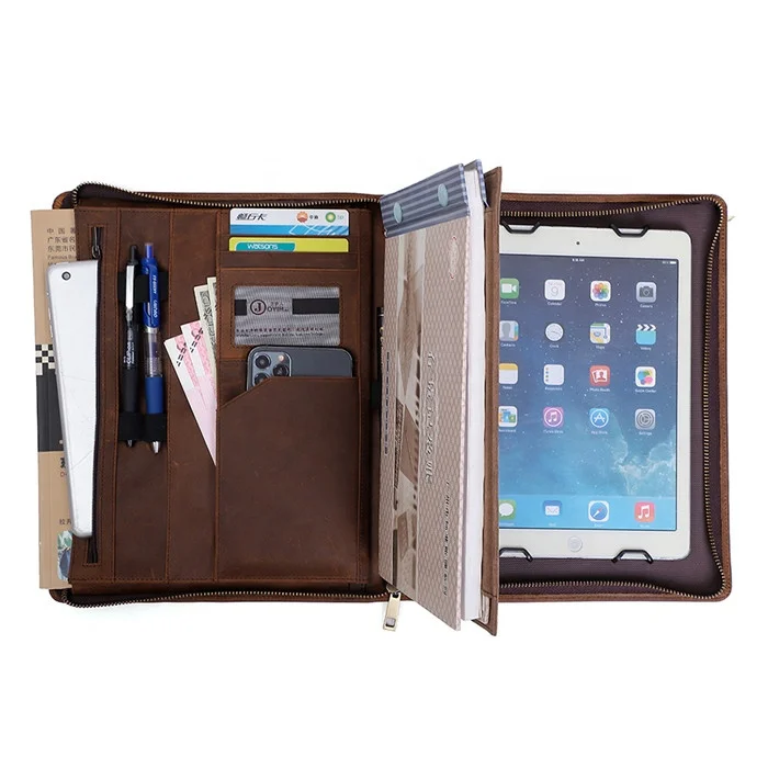 
New Multi Functional Retro Genuine Cowhide Leather Protecting Cases for Ipad 