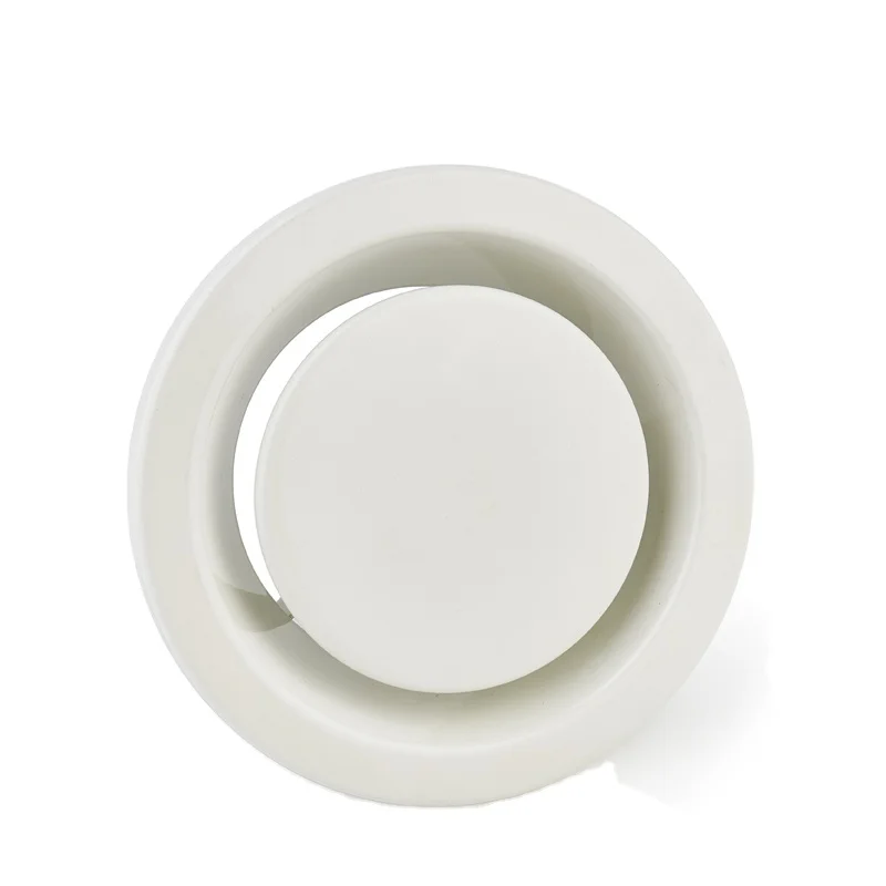 HVAC metal  Ceiling Round Duct Manual Adjustable Air supply and exhaust 100mm metal disc air valve