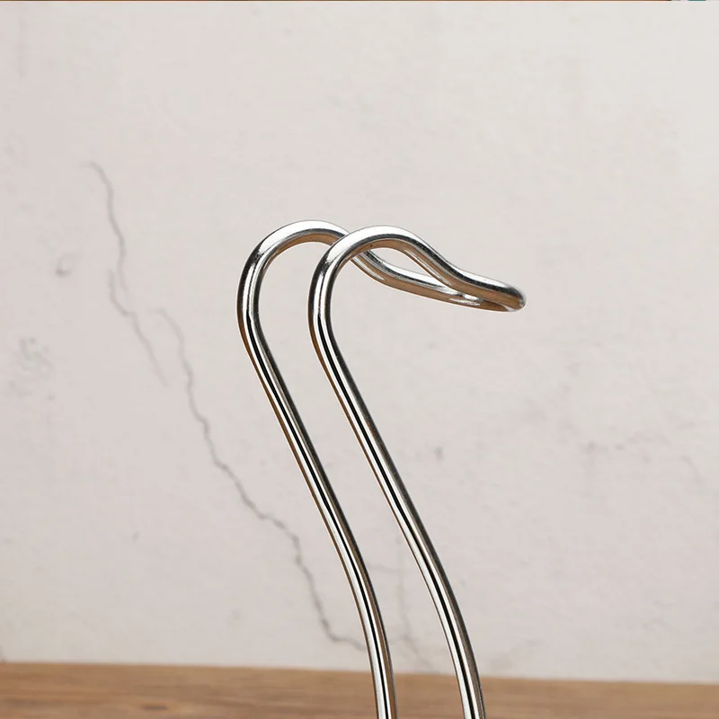 Restaurant  Buffet Serving Set Swan-shaped stainless steel soup spoon holder Soup Warmer Station Ceramic Soup Tureen Ladle