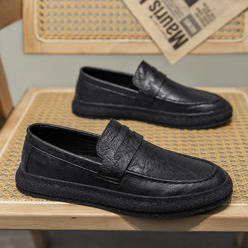 High Quality Lace-up Blank White Types Latest Custom Logo Leather Shoes Men No Brand Skateboarding Shoes