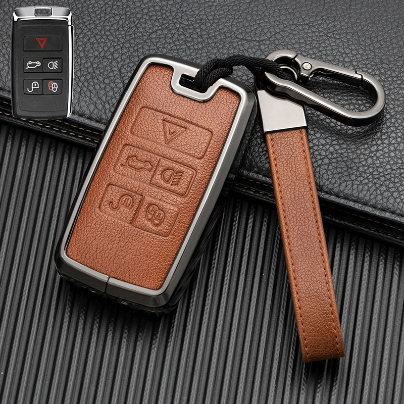 Compatible to Jaguar F-PACE E-PACE I-PACE F-TYPE XF car key protector Car key housing remote key fob case cover