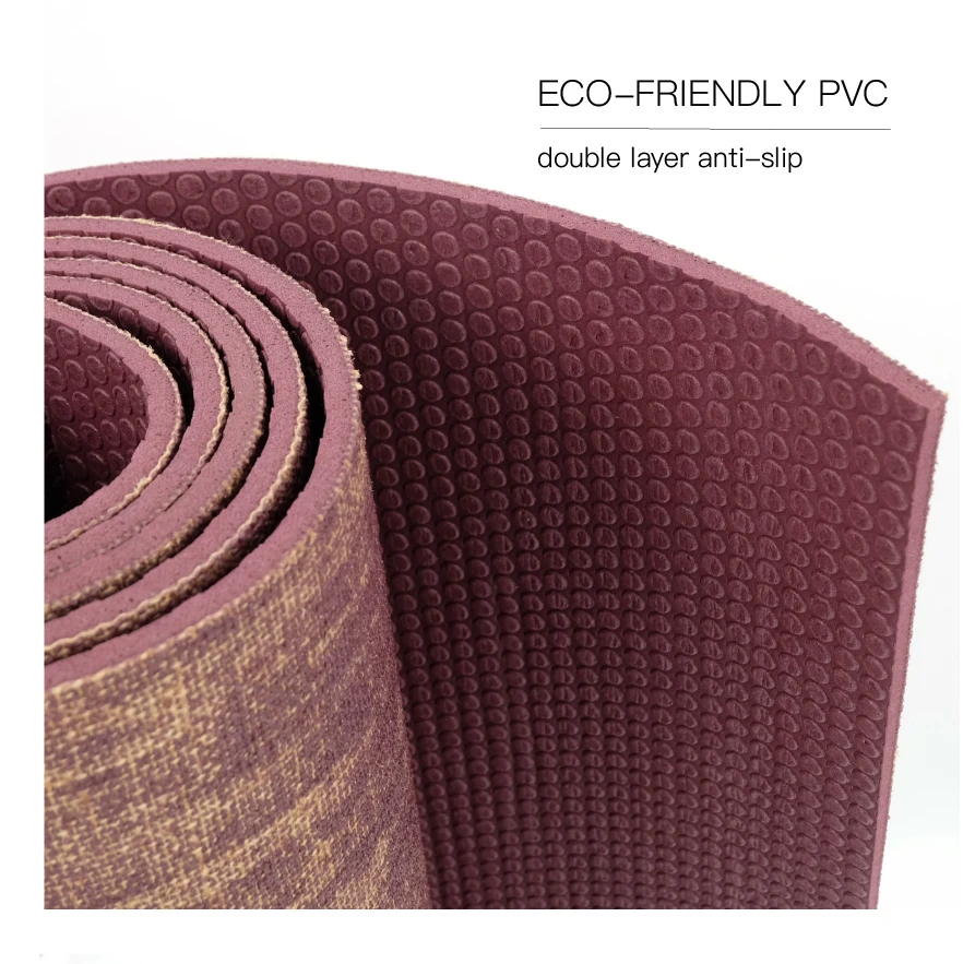 Environmental protection non-slip fitness light weight PVC fitness eco yoga mat