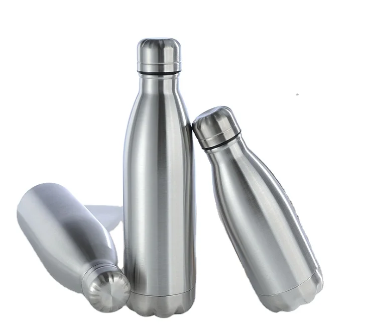 Gift cup custom logo single layer coke bottle outdoor stainless steel sports bottle