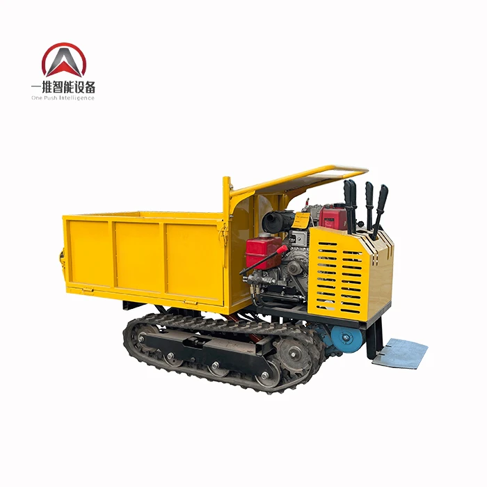 1 ton diesel hydraulic transmission system dump crawler transporter hot sale