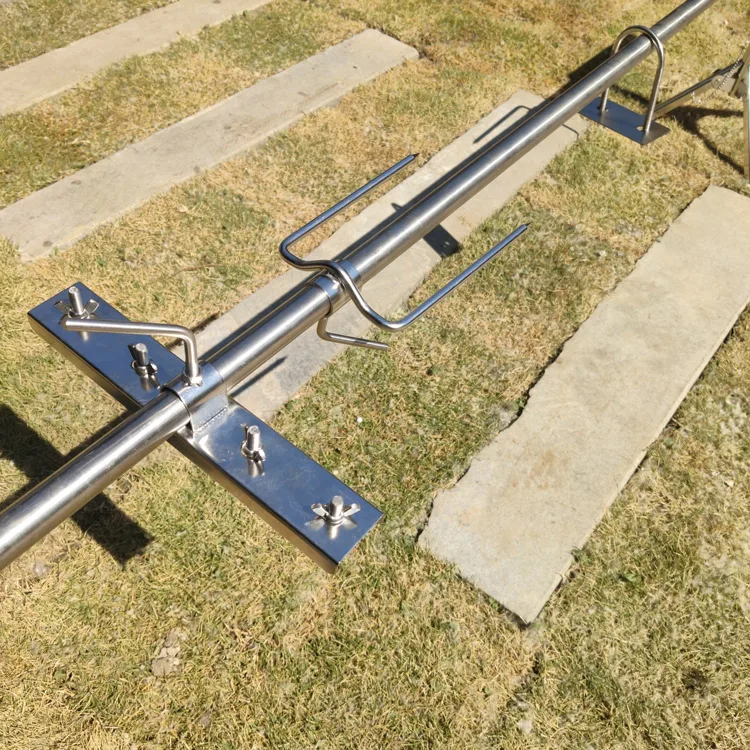 Factory wholesale custom Heavy Universal Hog Lamb Turkey Complete Grill Rotisserie Spit Charcoal Rod Motor Kit