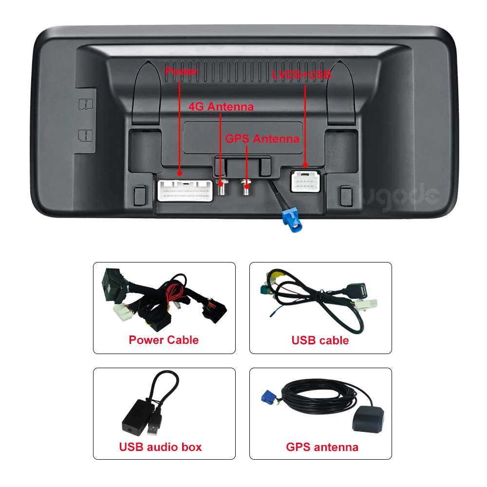
Ugode Android 10.0 Car upgrade screen GPS Navigation Multimedia fast system for Mercedes Benz Android W205 C class 