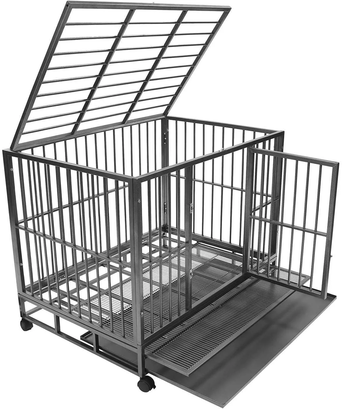 Heavy duty large size smart dog cages 48
