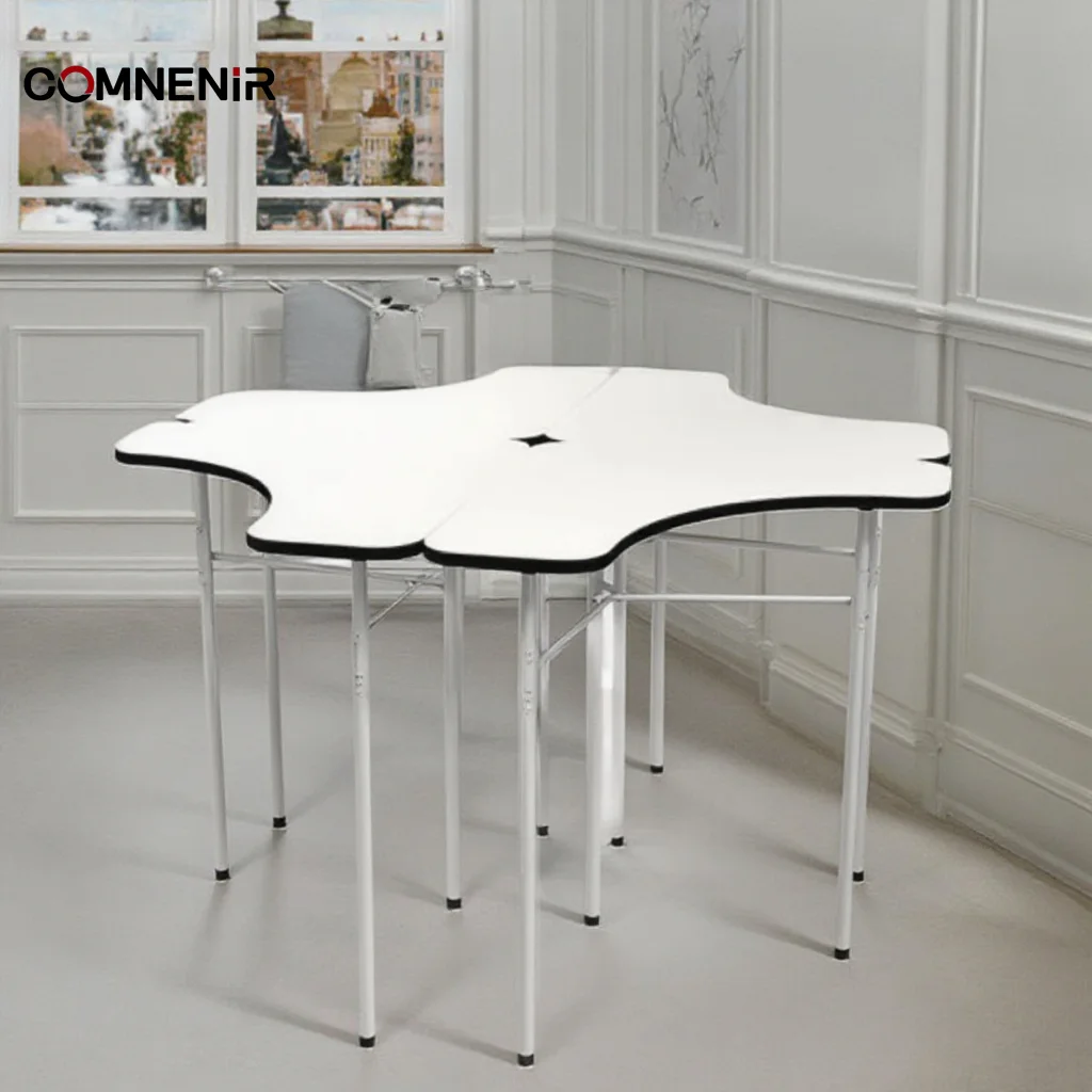 School Furniture Collaborative School Desk and Chair Furniture Wood Material for University Workshop Educational Supplies