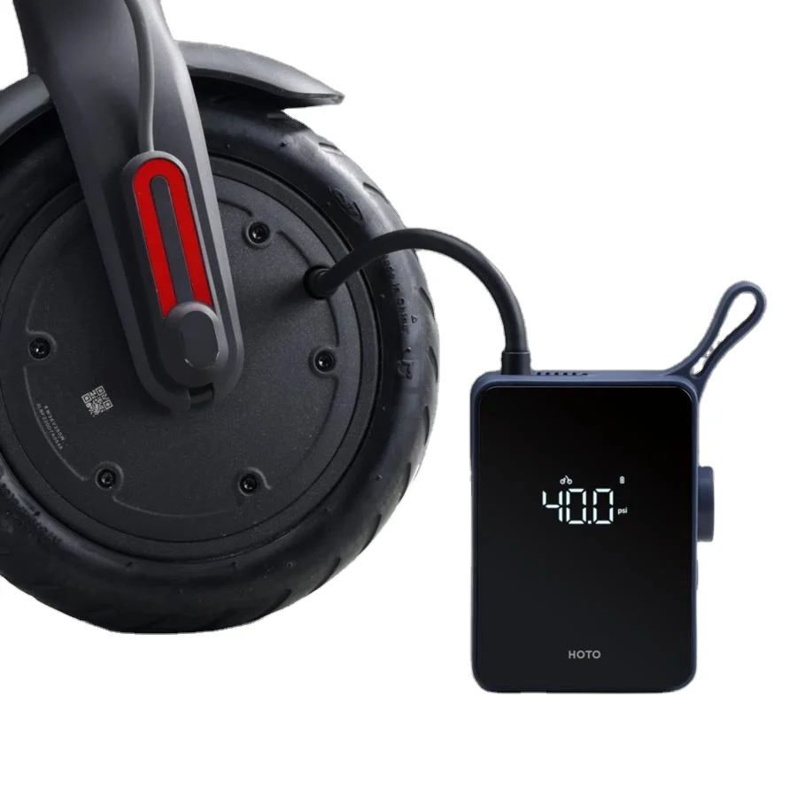 HOTO Hot Selling Portable Smart Digital Tire Inflator Detection Machine Auto air Inflator Pump Tire inflatable Treasure