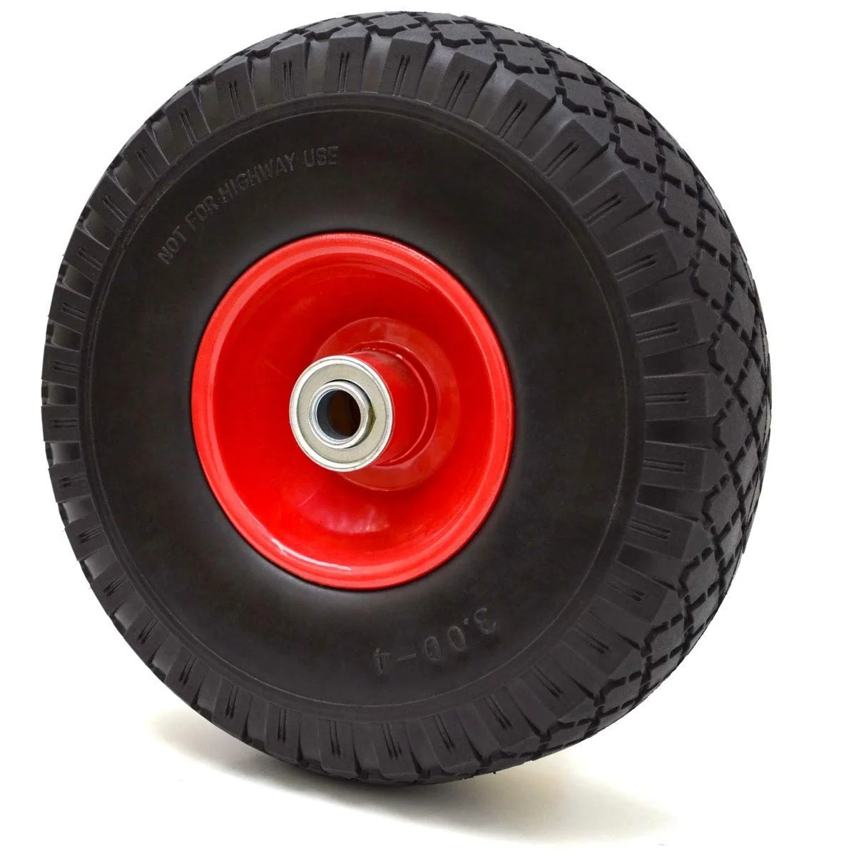 3.00-4 Solid Hand Trolley Flat Free Tire Wheel Sack truck Tyre PU Tire Wheel Wagon cart push cart wheel