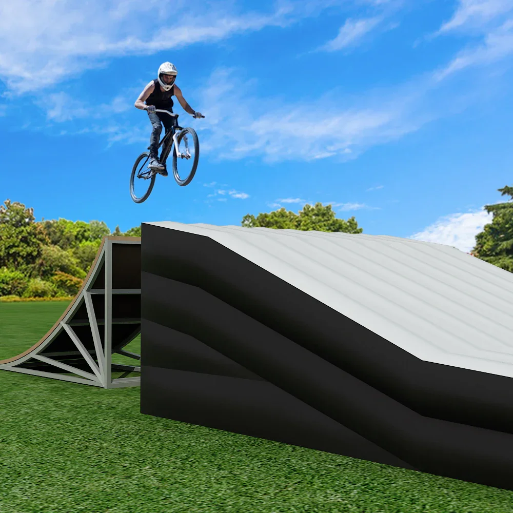 Durable Mountain Bike Inflatable Jumping Airbag Landing Ramp Freefall safety BMX Lander