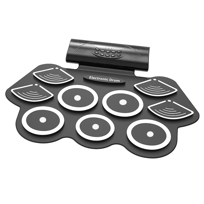 Portable Bluetooth hand roll drum kit Jazz drum percussion instrument folding portable electronic drum