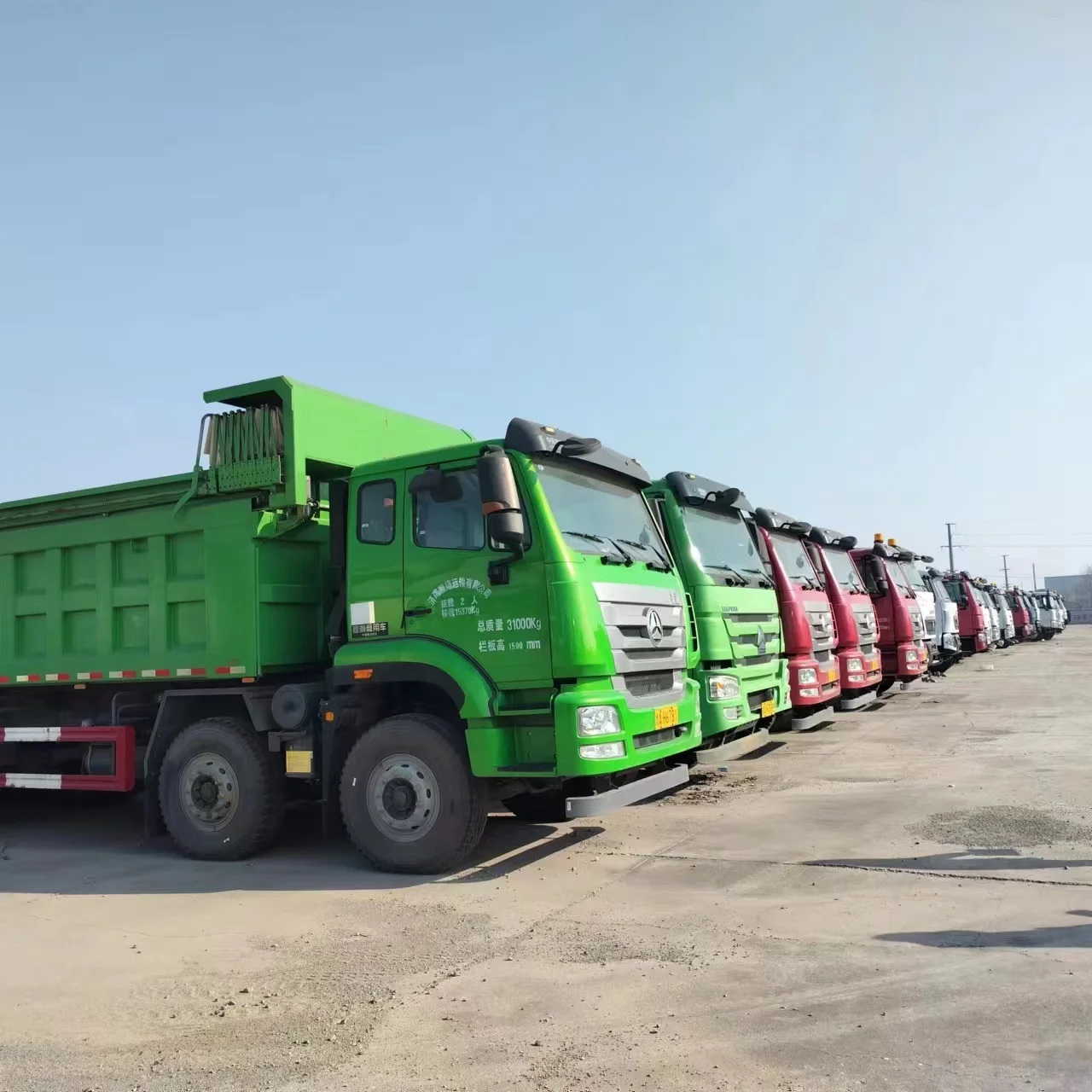 Transauto Sinotruk HOWO 8*4 Used Diesel Heavy Dump Truck Sale 10 Wheeler 30-40 Tons Payload 371hp Chinese Truck Left Steering