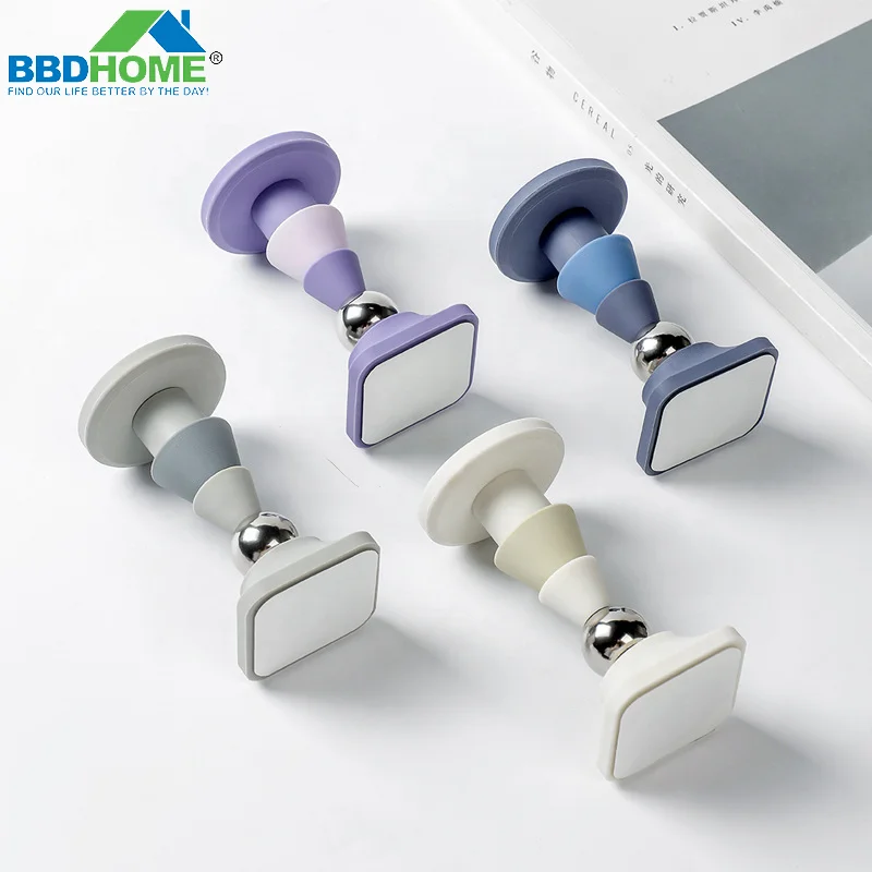 BBDHOME Drill-free new Floor Door Stopper anti-collision silicone Strong magnetic mute Door stopper