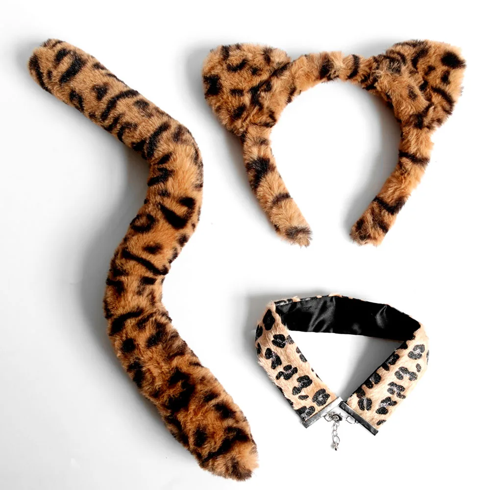 Halloween cute Leopard cosplay set kids cartoon costume children lovely animal colourful cosplay set halloween costume