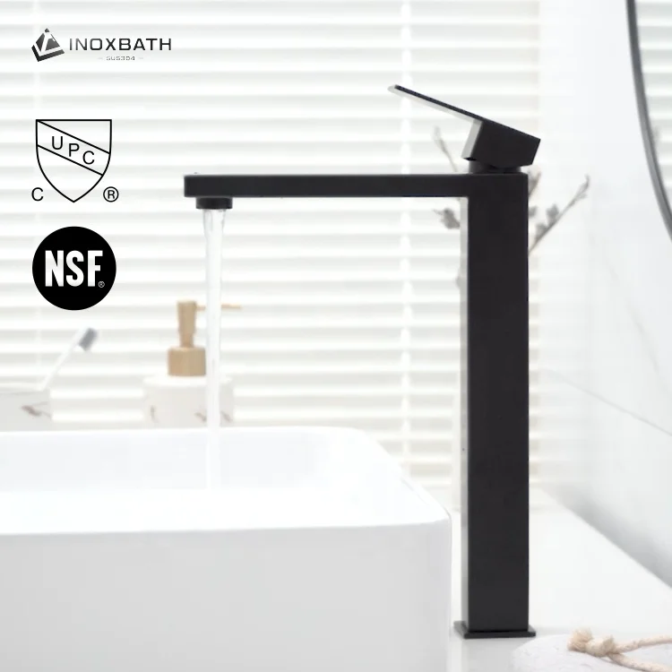 UPC basin mixer faucets single handle bathroom tap stainless steel bathroom faucet