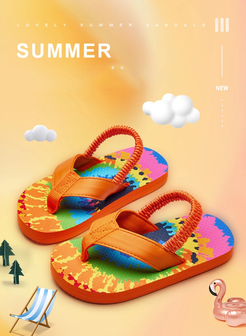 Новинка лета 2021, Нескользящие Симпатичные Мультяшные садовые тапочки для малышей