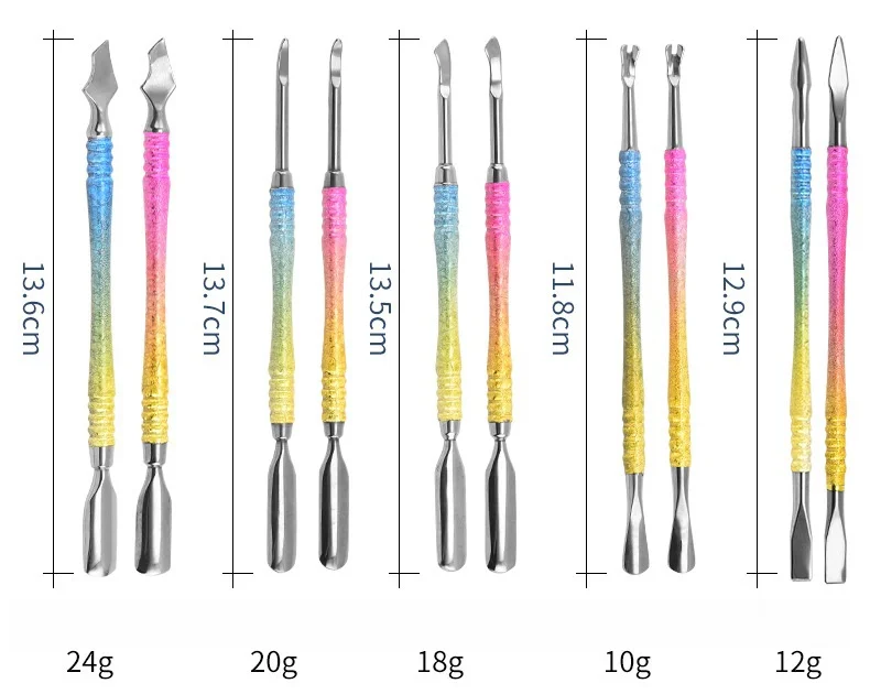 Genuine Low Price Nail Tool Set Stainless Steel Dead Skin Push Cuticle Pusher Set