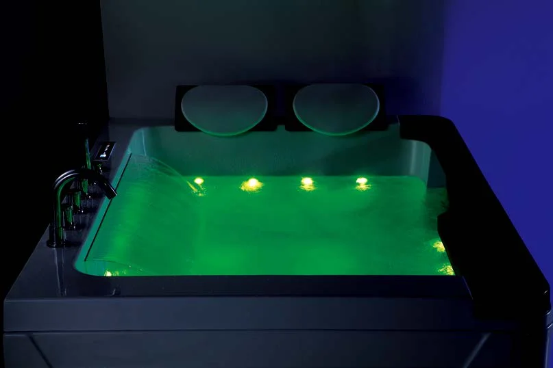 Acrylic indoor freestanding waterfall whirlpool bathtub massage spa hot tub pool with computer control panel