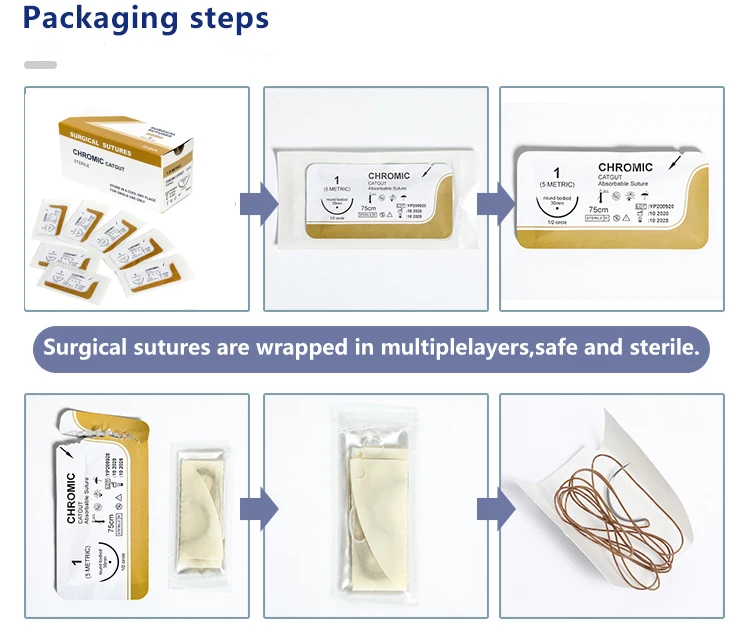 With needle Absorbable Suture Sutures Polyglycolic Acid Surgical Suture