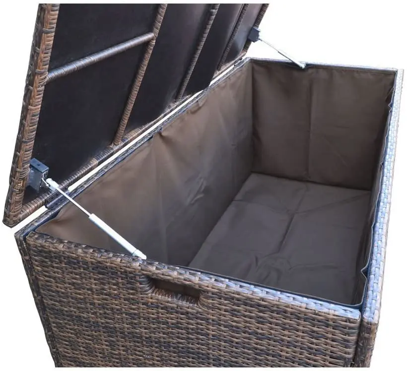 Outdoor Aluminium Large Storage Box,  wicker rattan outdoor garden furniture set, storing case