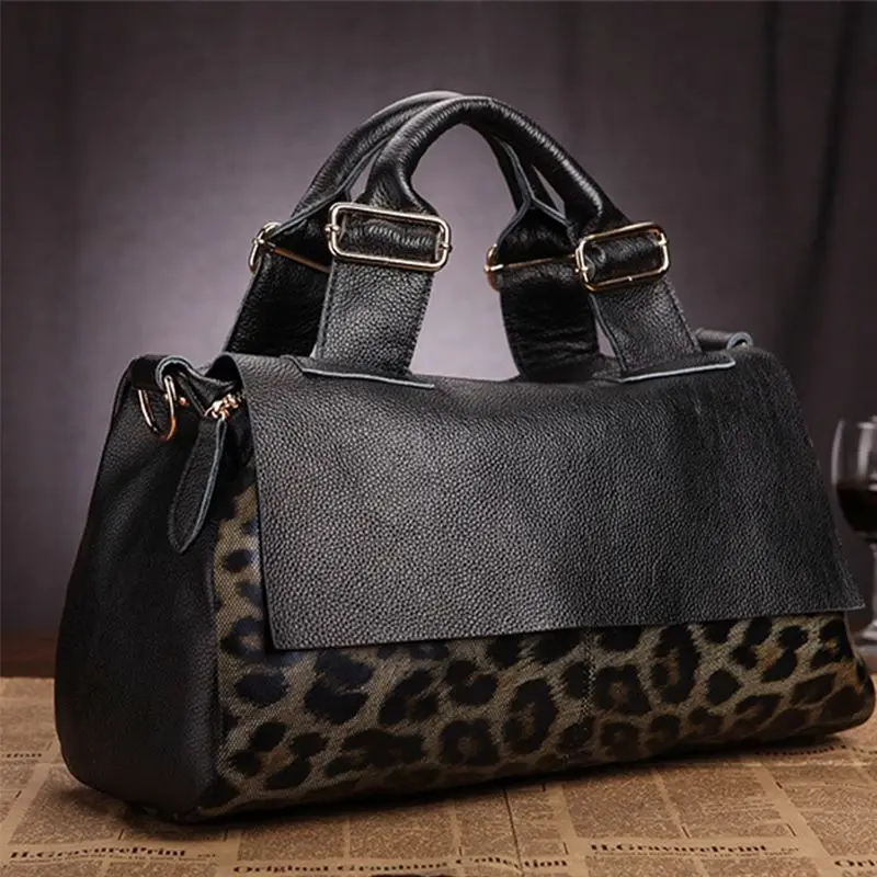 Hot Selling Luxury women tote bags Genuine leather handbags Leopard print handbags for Women Shoulder Bags For Women