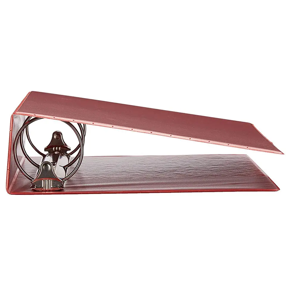 Custom Price Cheap Standard Office File Cover A4/A5 Size PVC 2 Hole Rings Binder Box Antistatic Folder Foolscap