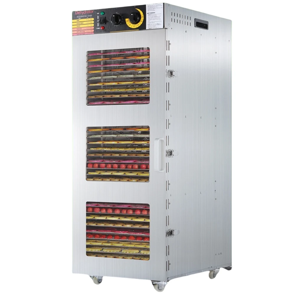 32 Layers Food Dryer two rooms dehydration Commercial Food Dehydrator Vegetables Mushroom egg tomato drying machine low power