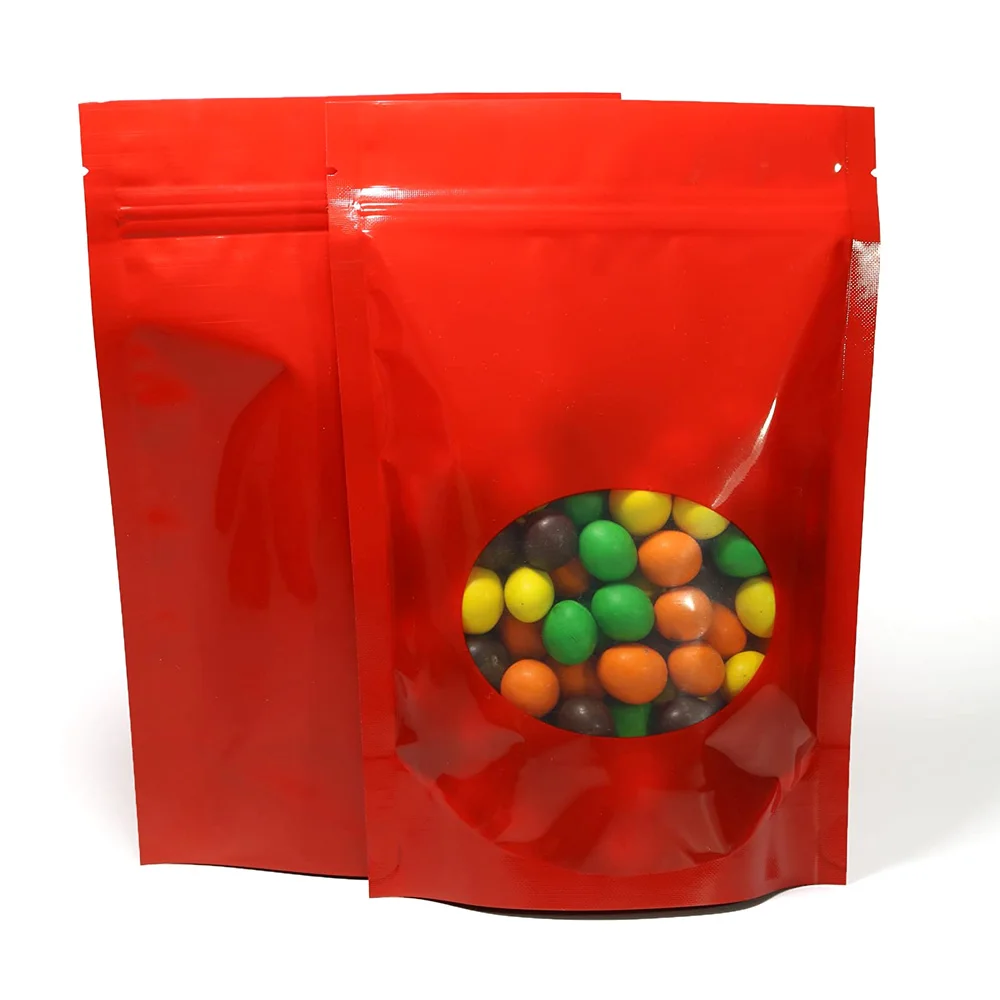 Food Grade Custom Plastic Bags Ziplock Stand Up Pouch For Organic Dried Mango