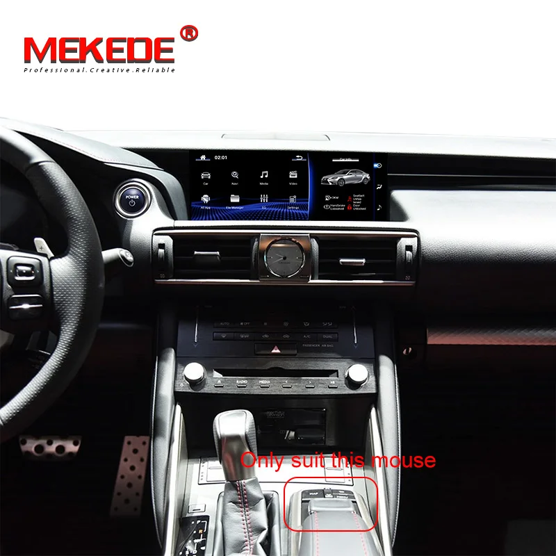 Автомагнитола Mekede на Android 2013 с восьмиядерным процессором GPS-навигацией радио для LEXUS IS S8K 2018-10 25 Автомобильный мультимедийный проигрыватель аудио видео плеер дюйма 4 + 32 ГБ