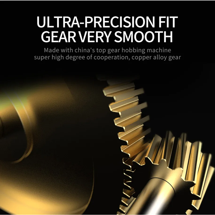 Linnhue BF2000 катушка, Рыболовная катушка для заброса приманки Высокая скорость 7,2: 1 Передаточное отношение: магнитный тормоз Сверхлегкий