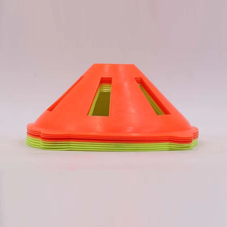 Hot Sale Plastic Hollow Football Cones Hollow Windproof Soccer Cones