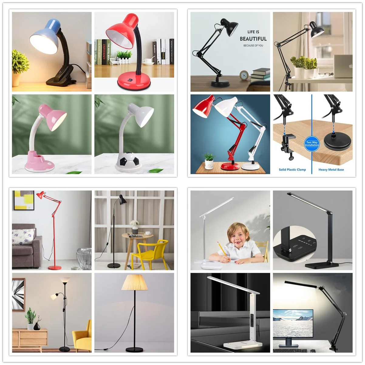 Modern LED American eye-protection in bedroom Wholesale Decorate the metal reading lamp floor lamp