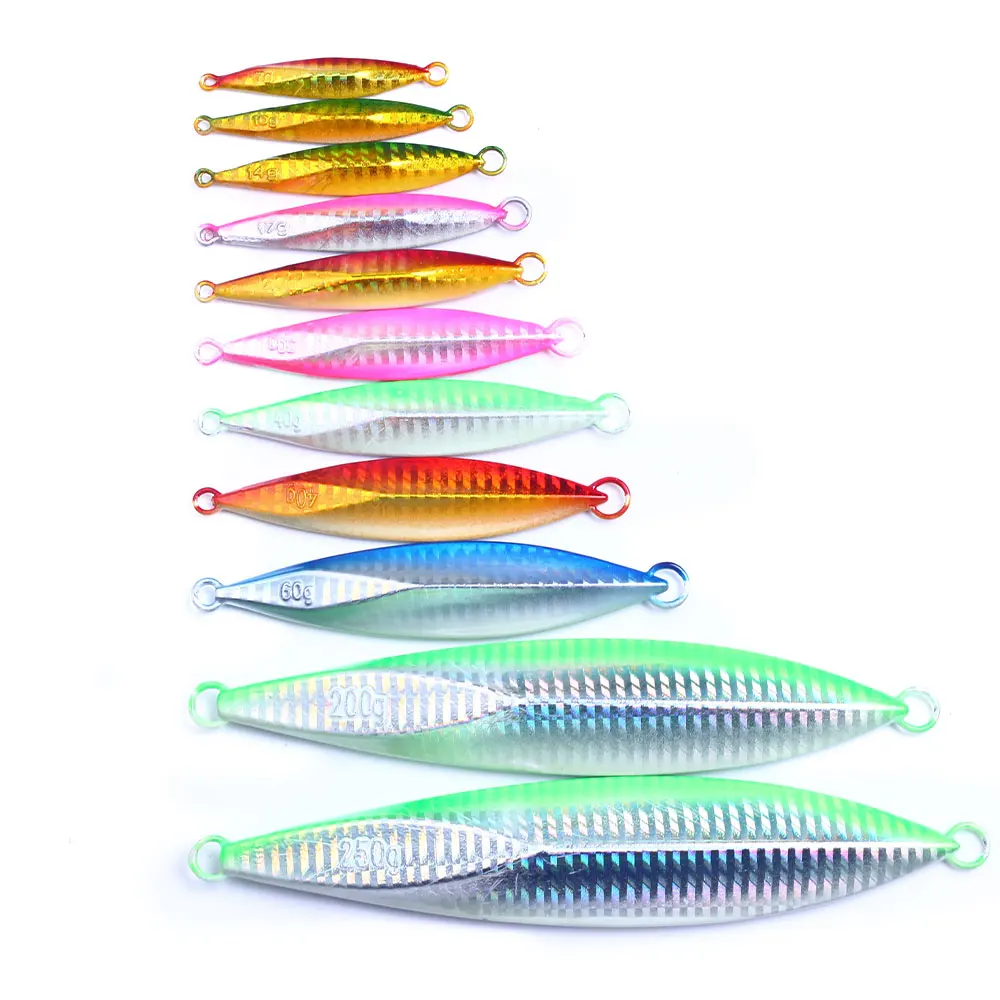 Hengjia Jig Lures 7g 10g 14g 17g 20g Jig Metal Lures Rattle Fishing Lure Jig Metal Saltwater
