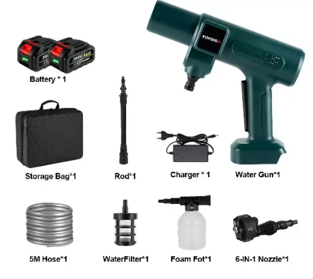 2023 New Garden Sprinkler House Cleaning Electric Car Wash High Pressure Water Washer Gun