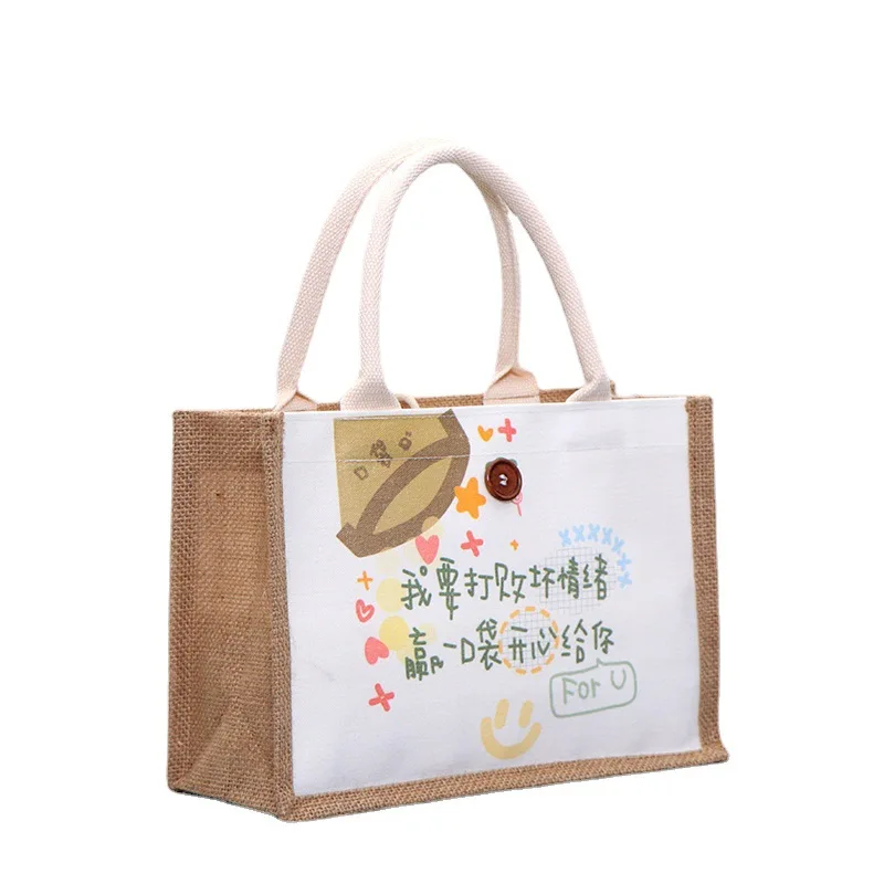 Burlap Jute bag for Teacher Mother Bridesmaid Wedding DIY Decoration