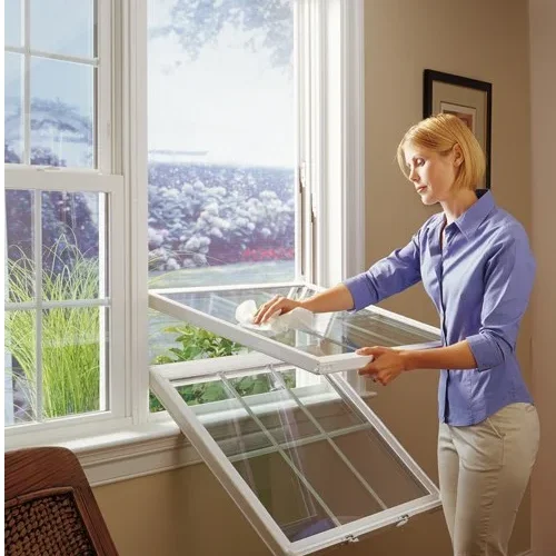 Economic House American Custom Low E Vinyl Double-hung White Double Hung windows