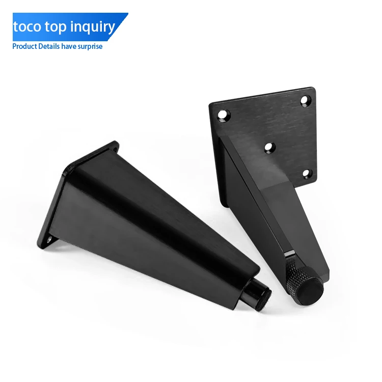 Toco Metal Aluminum Dining Coffee Table Legs For Luxury Furniture Silver Stainless Steel Furniture Legs Frame Raiser Protector