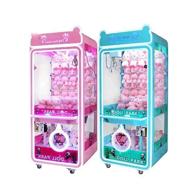 Commercial Custom Coin Operated Crane Claw Machine Kids Plush Toy Mini Arcade Game Claw Machine