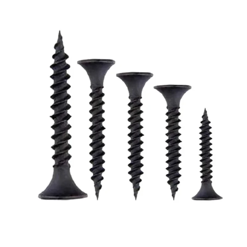 High Strength Black Phosphate Wall Plate Box Set Cross Csk Head Drywall Screw