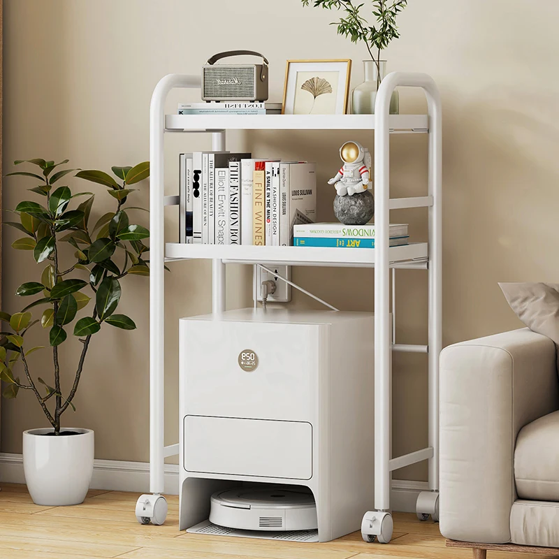 Cabinet Above Sweeping Robot Cobos Stone Cloud Whale Rear Gap Storage Shelf Furniture Holders Racks for Living Room Floor Type
