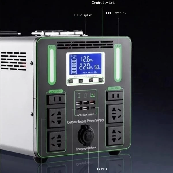 AC Generator With Solar For Camping Portable Power Station 300w To 5000w
