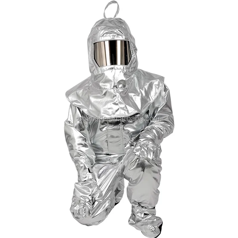 Metal Heat Protection Fabric Workwear Aluminum Foil Heat Protective Clothing