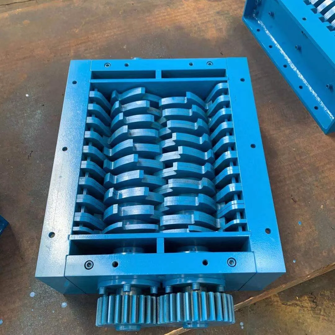 Dete Customized double shaft metal shredder crusher machine box shredder blade part of Plastic and rubber machinery