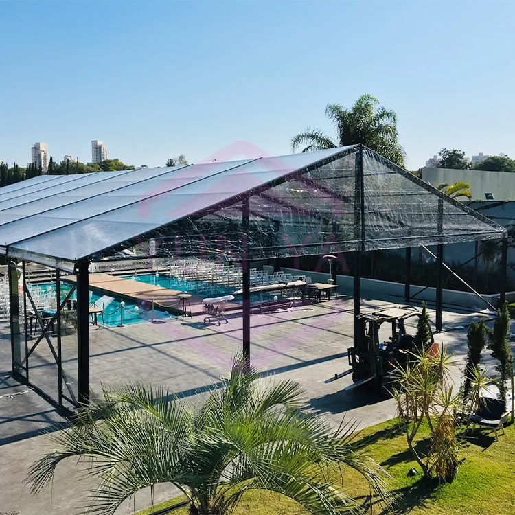 Tent Factory Direct Supply Waterproof Black Frame Wedding Party Canopy 20x30M To Israel